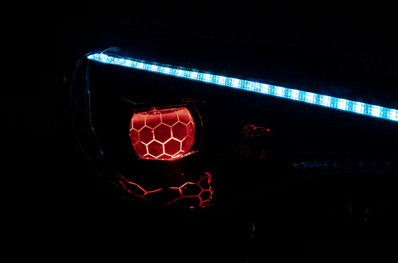 OLM GAMMA SERIES RGB HEADLIGHTS W/ HONEYCOMB DEMON EYE - 13-21 BRZ