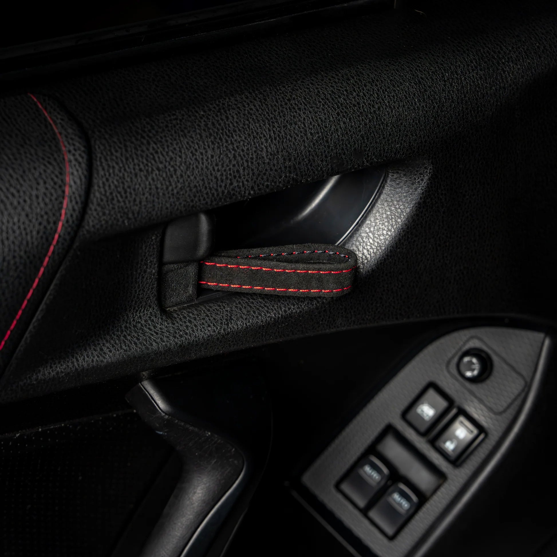 Billetworkz Alcantara Door Pull Strap Kit - 08-14 WRX/STI, 15-21 WRX/STI, 13-21 BRZ + MORE