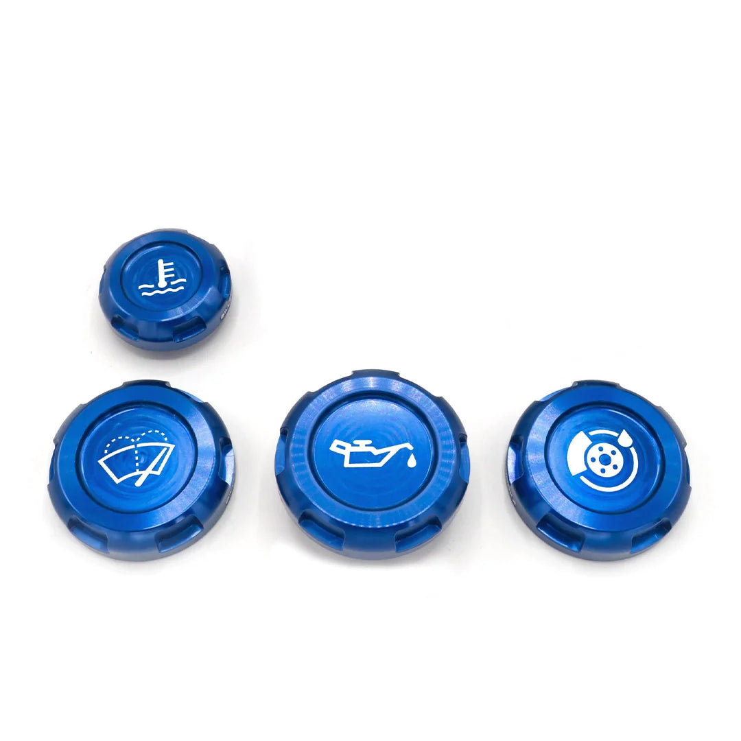 BILLETWORKZ ENGINE BAY CAPS - ZERO SERIES - FLUID ENGRAVINGS - 2015-21 & 22+ WRX