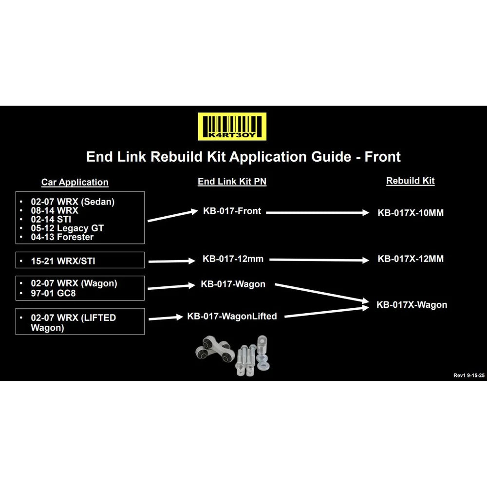 Kartboy Subaru Endlink Rebuild Kit 3