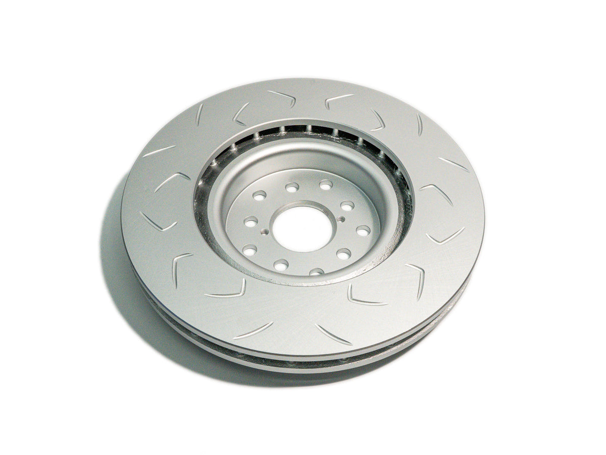 FactionFab V2 Slotted Front Brake Rotor - Single - 2004-2017 STI, BRZ / 86 w/ Brembo
