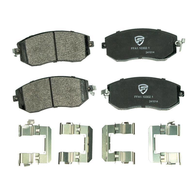 FactionFab V2 Front Brake Pads - 2011-2014 WRX, 2013-2020 BRZ / FR-S / 86, 2022-2026 BRZ / GR86