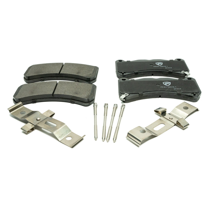 FactionFab V2 Front Brake Pads - 2018-2021 STI, 2024+ WRX TR / tS w/ Brembo