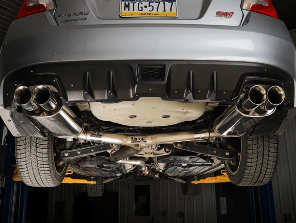 GrimmSpeed “Gentleman’s Exhaust” V2 Catback System – Resonated - 15-21 WRX, 15-21 STI
