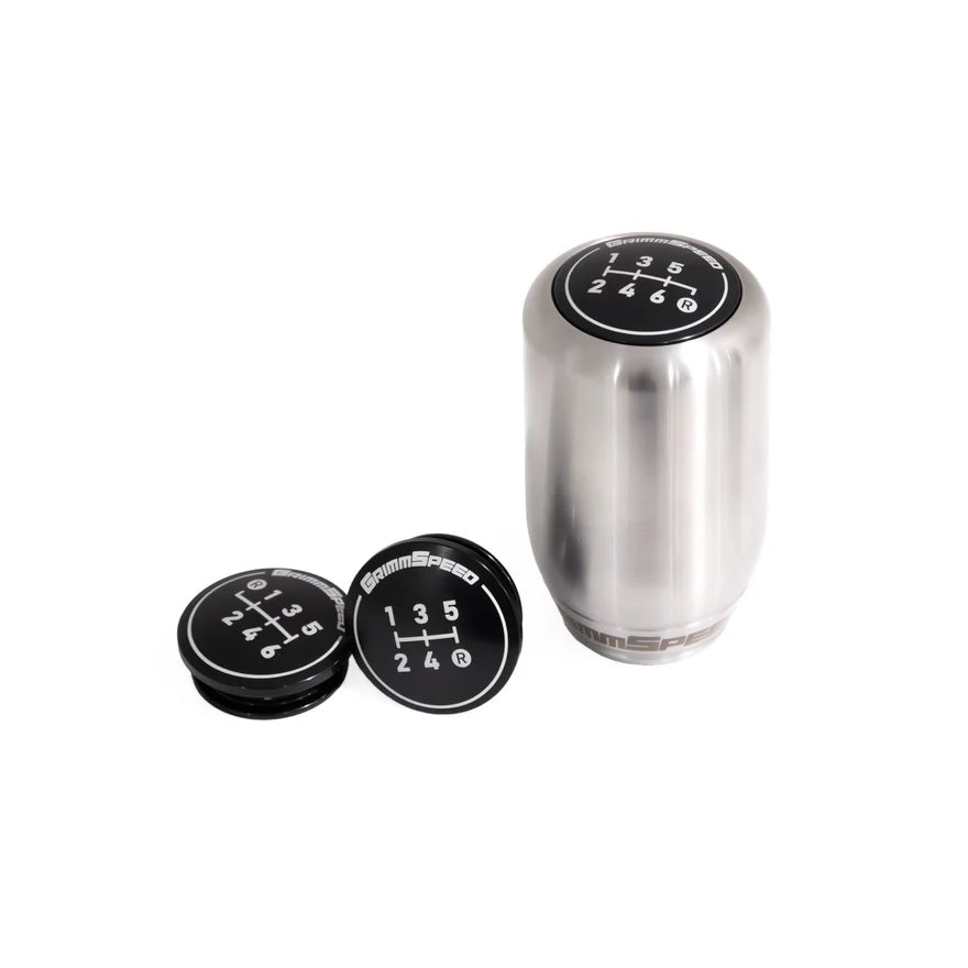 GrimmSpeed Swap-Top Weighted Shift Knob Kit - Piston - Subaru 5/6 Speed Manual Transmission