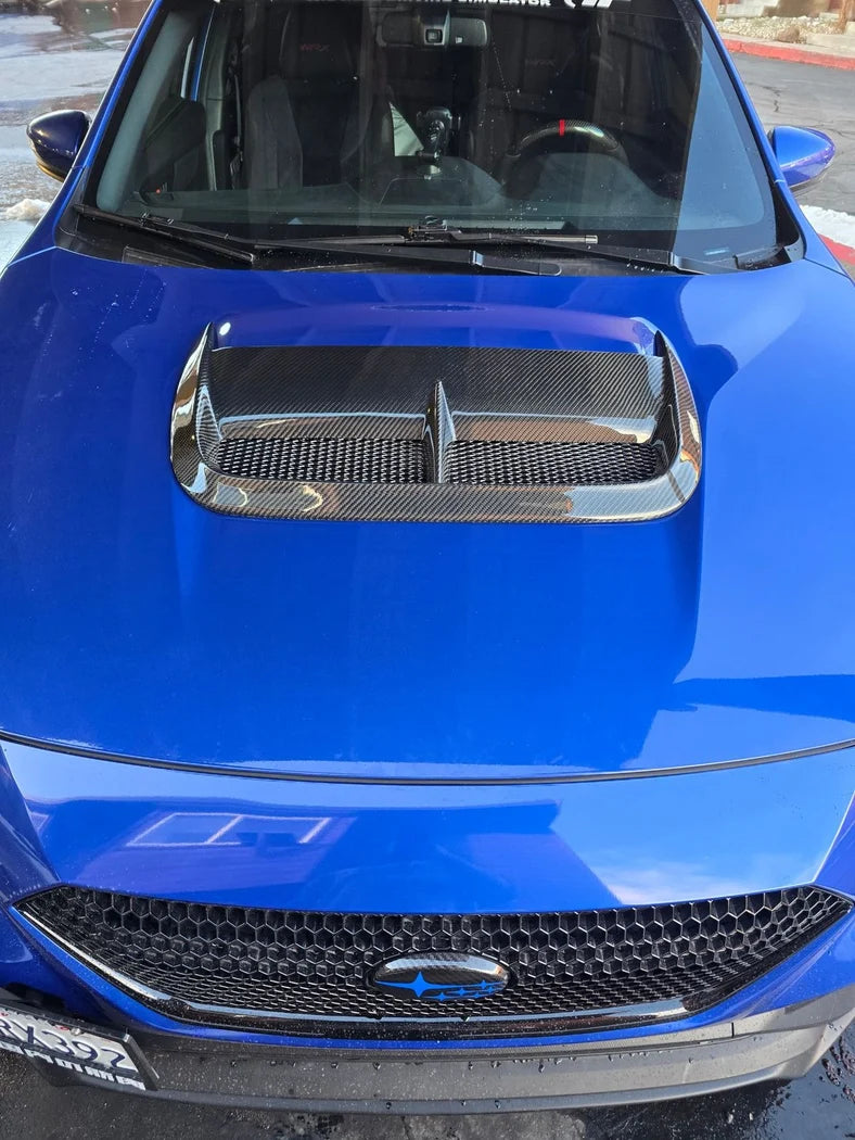 OLM CW Style Carbon Fiber Hood Scoop Replacement - 2022+ WRX
