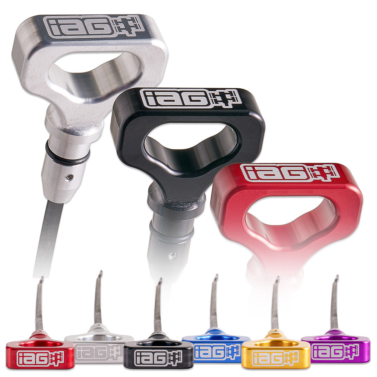 IAG Dipstick With Anodized Billet Handle - 2015-21 WRX & 2014-18 Forester 2.0L