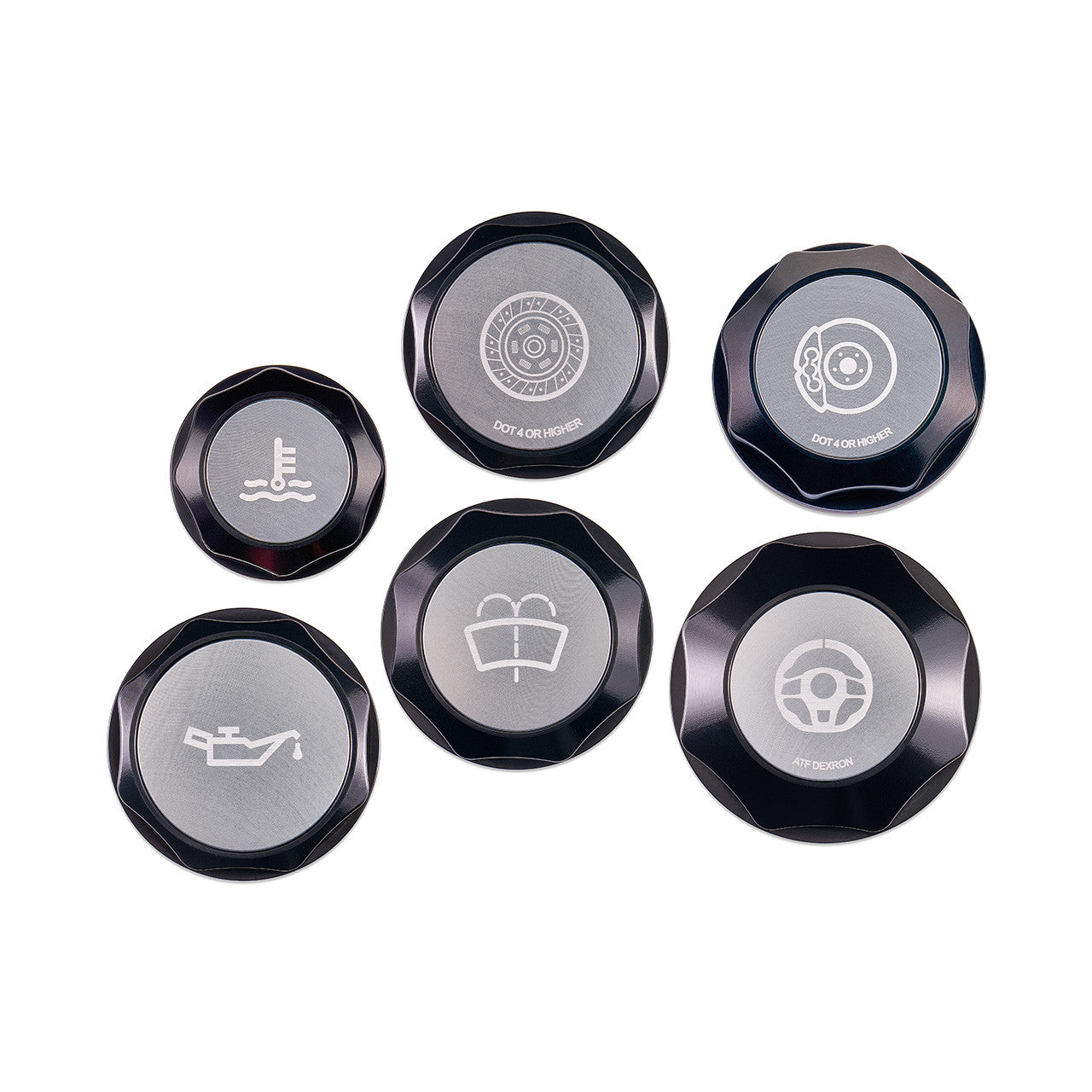 IAG REVOLVE ENGINE BAY DRESS-UP CAP KIT - 08-14 WRX / STI, 05-09 LGT