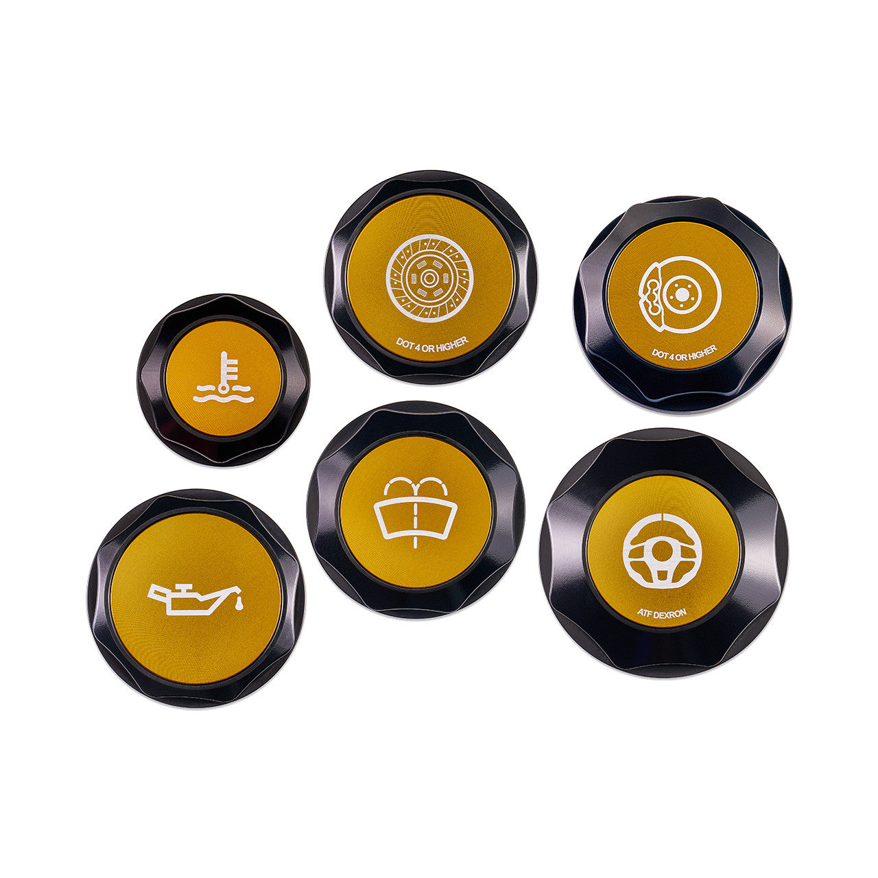 IAG REVOLVE ENGINE BAY DRESS-UP CAP KIT - 08-14 WRX / STI, 05-09 LGT