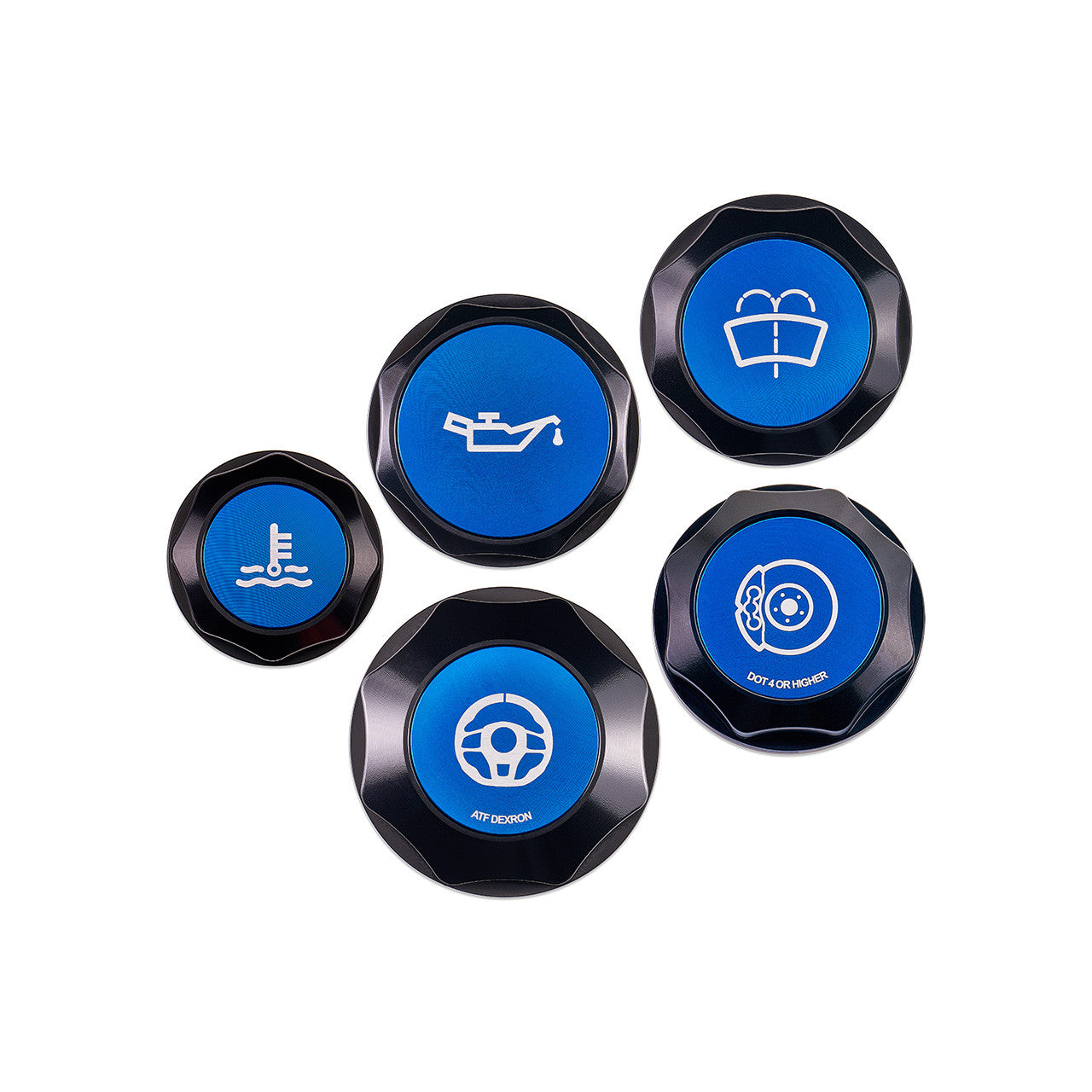 IAG Revolve Engine Bay Dress-Up Cap Kit - 15-21 STI