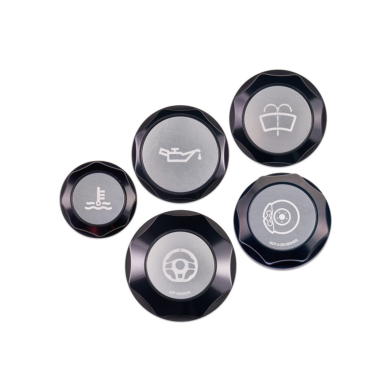IAG Revolve Engine Bay Dress-Up Cap Kit - 15-21 STI