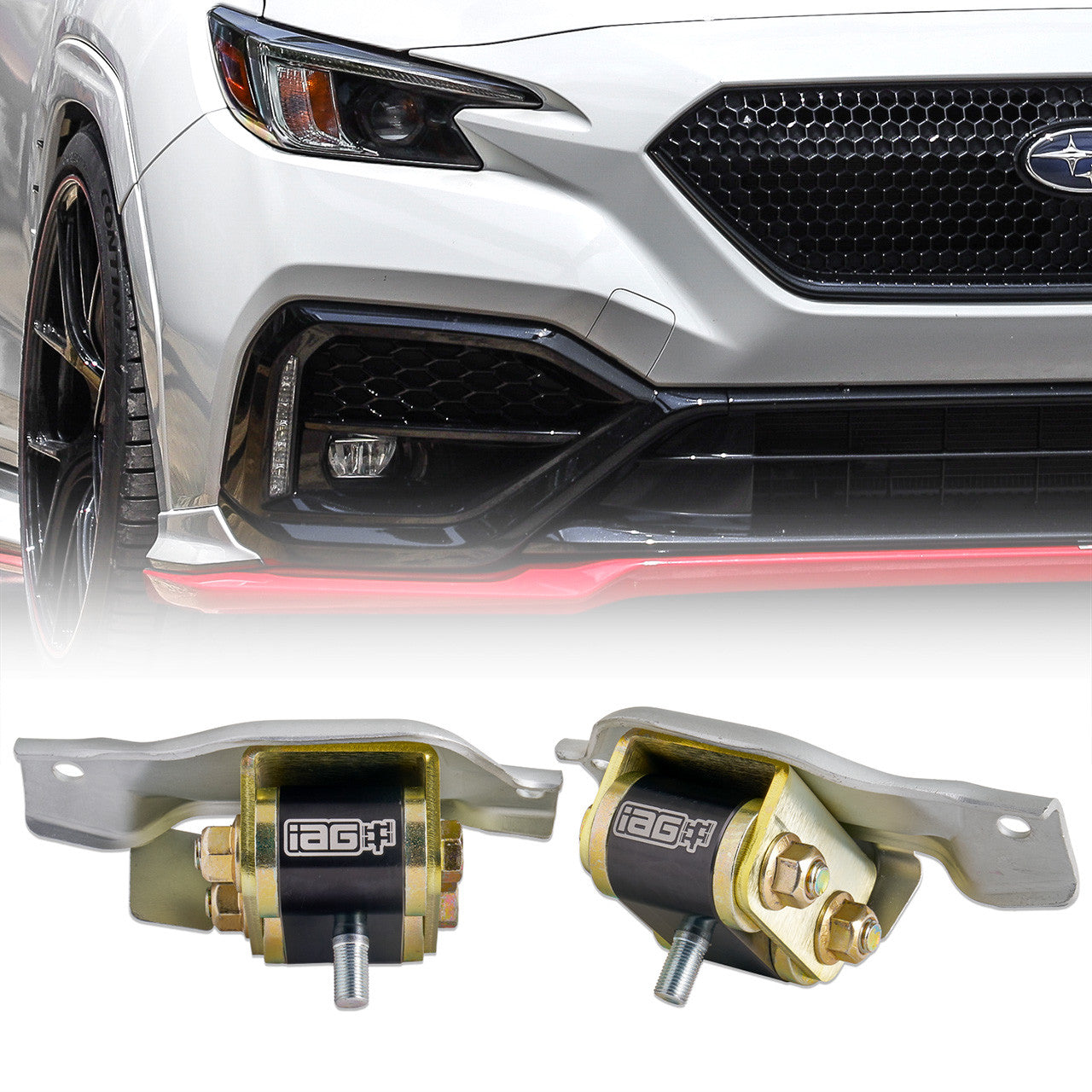 IAG Race Series FA24 Engine Mount Set Solid W/ Brackets - 2022+ WRX