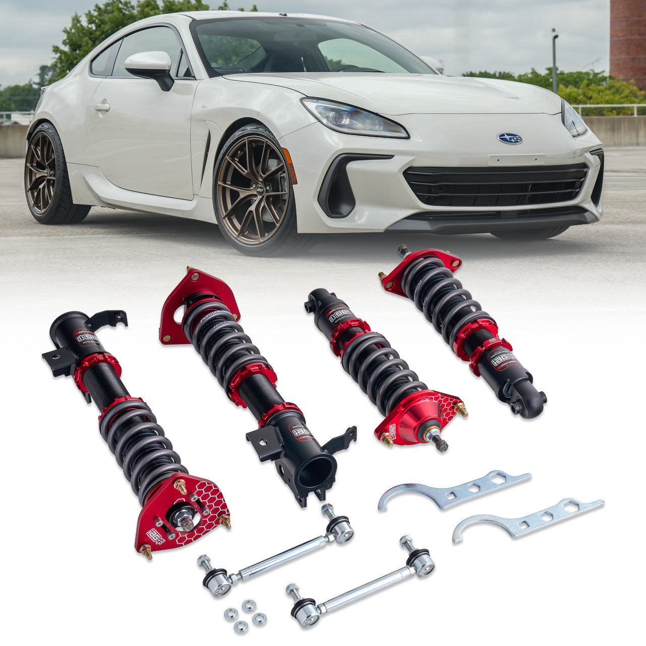 IAG Spec Street Series Coilovers by Fortune Auto - 13-24 BRZ, FR-S, 86, GT86, GR86