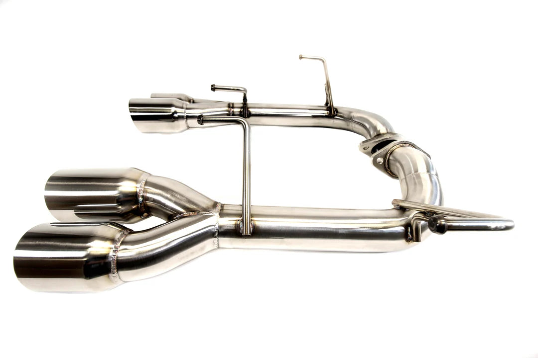 CLEARANCE - PLM Axle-Back Exhaust / Muffler Deletes V1 - 3.5’’ POLISHED TIPS - 2015-2021 STI, 2015-2021 WRX