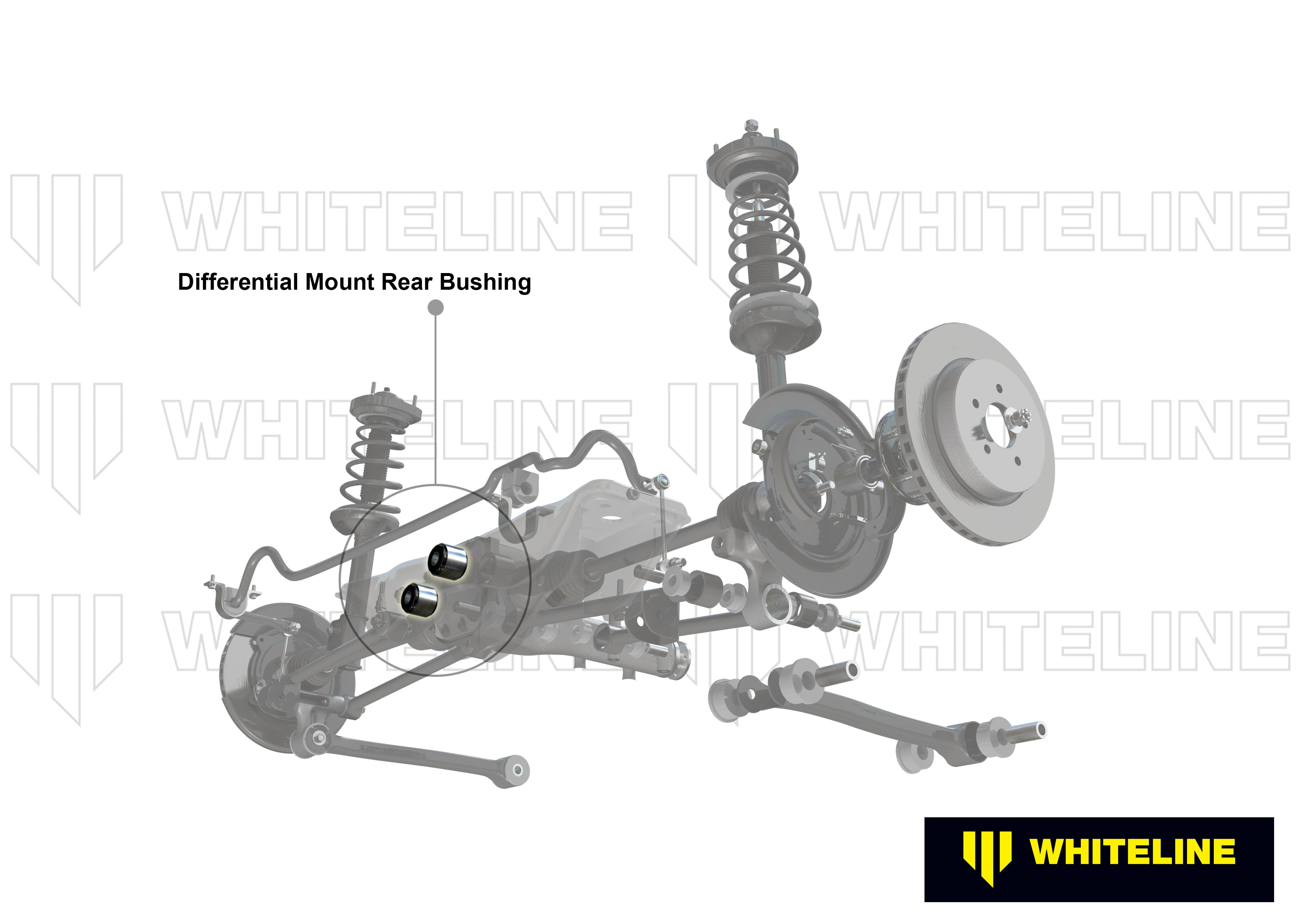 Whiteline Rear Differential Bushings 2002-2007 WRX, 2004-2007 STI, 2004-2008 Forester XT