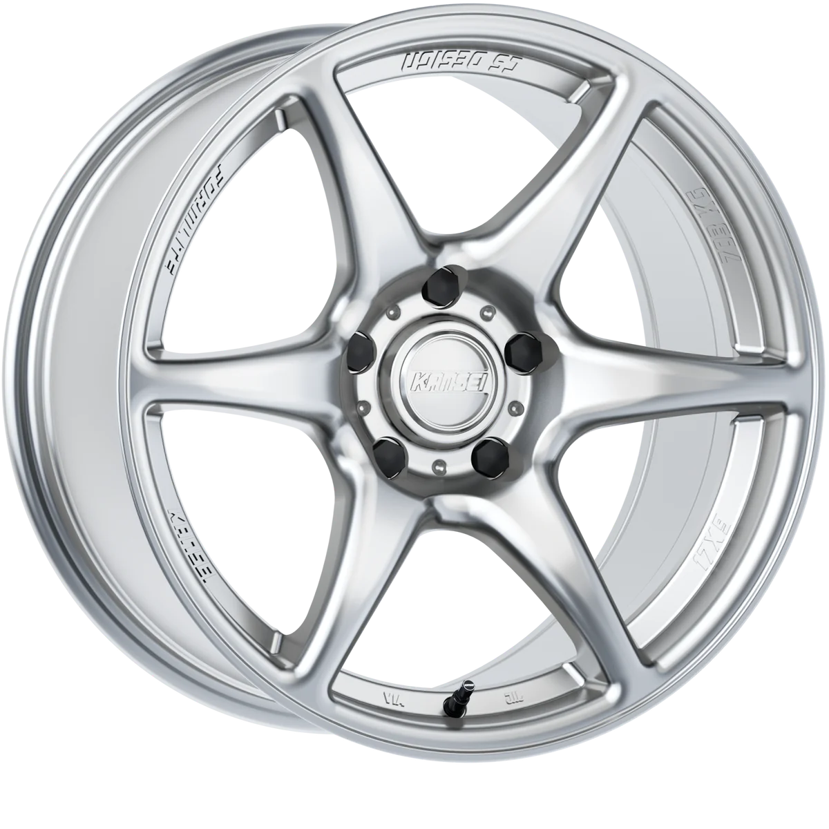 Kansei K11S Tandem 18x9.5in / 5x114.3 BP / 22mm Offset / 73.1mm Bore - Hyper Silver Wheel