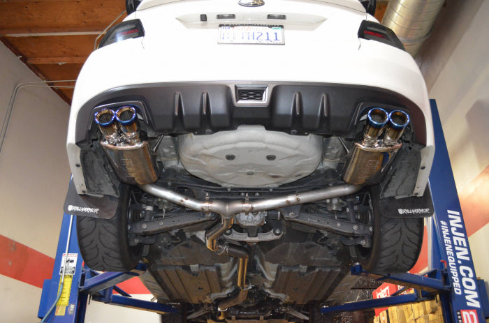 Injen Cat Back Exhaust w/ Quad Titanium Tips - 15-21 Subaru STI/WRX