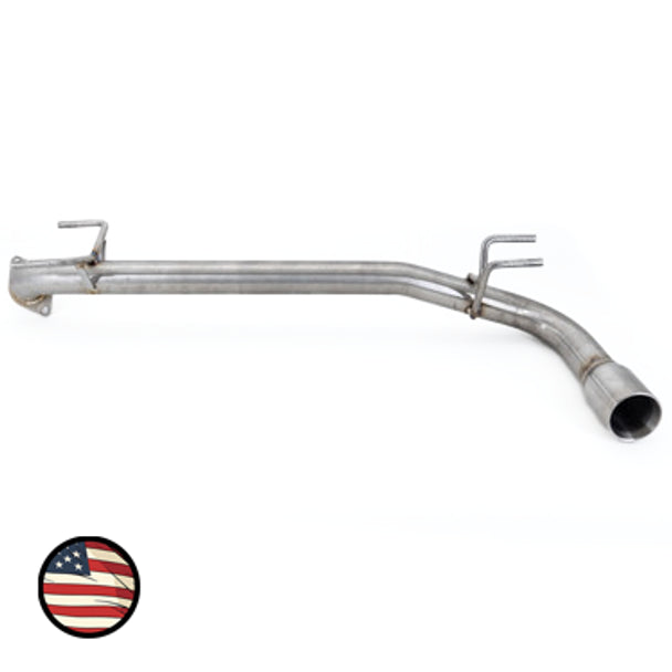 Nameless Axleback Exhaust - Muffler Delete - Single Exit 3" Double Wall Tip - 2024+ Crosstrek