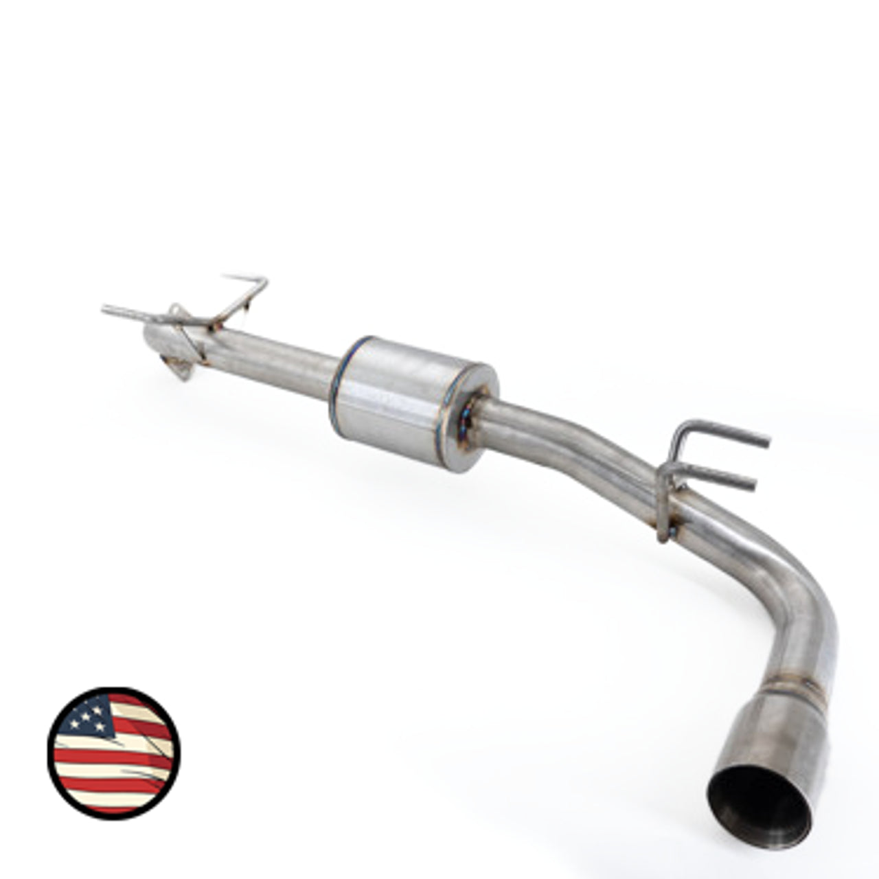 Nameless Axleback Exhaust - 5" Muffler - Single Exit 3" Double Wall Tip - 2018-23 Crosstrek / Sport