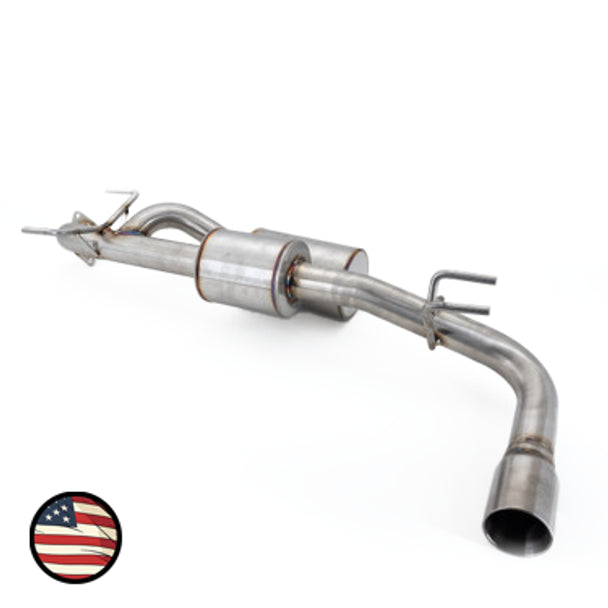 Nameless Axleback Exhaust - Dual Chamber with 5" Muffler - Single Exit 3" Double Wall Tip - 2024+ Crosstrek 2.5L