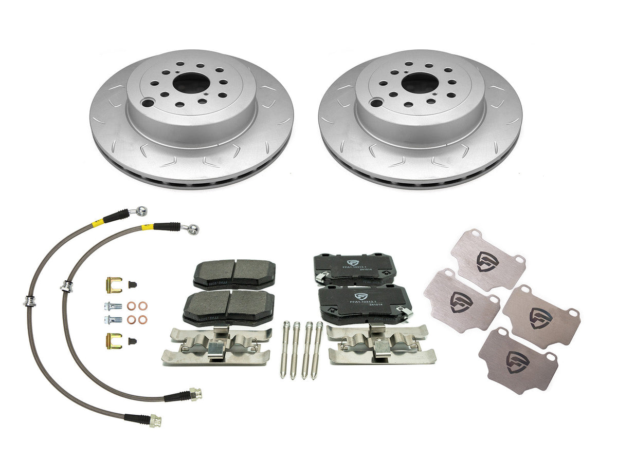 FactionFab Full Brake Kit Combo Rear - 2018-2021 STI / 2022-2026 WRX w/Brembo