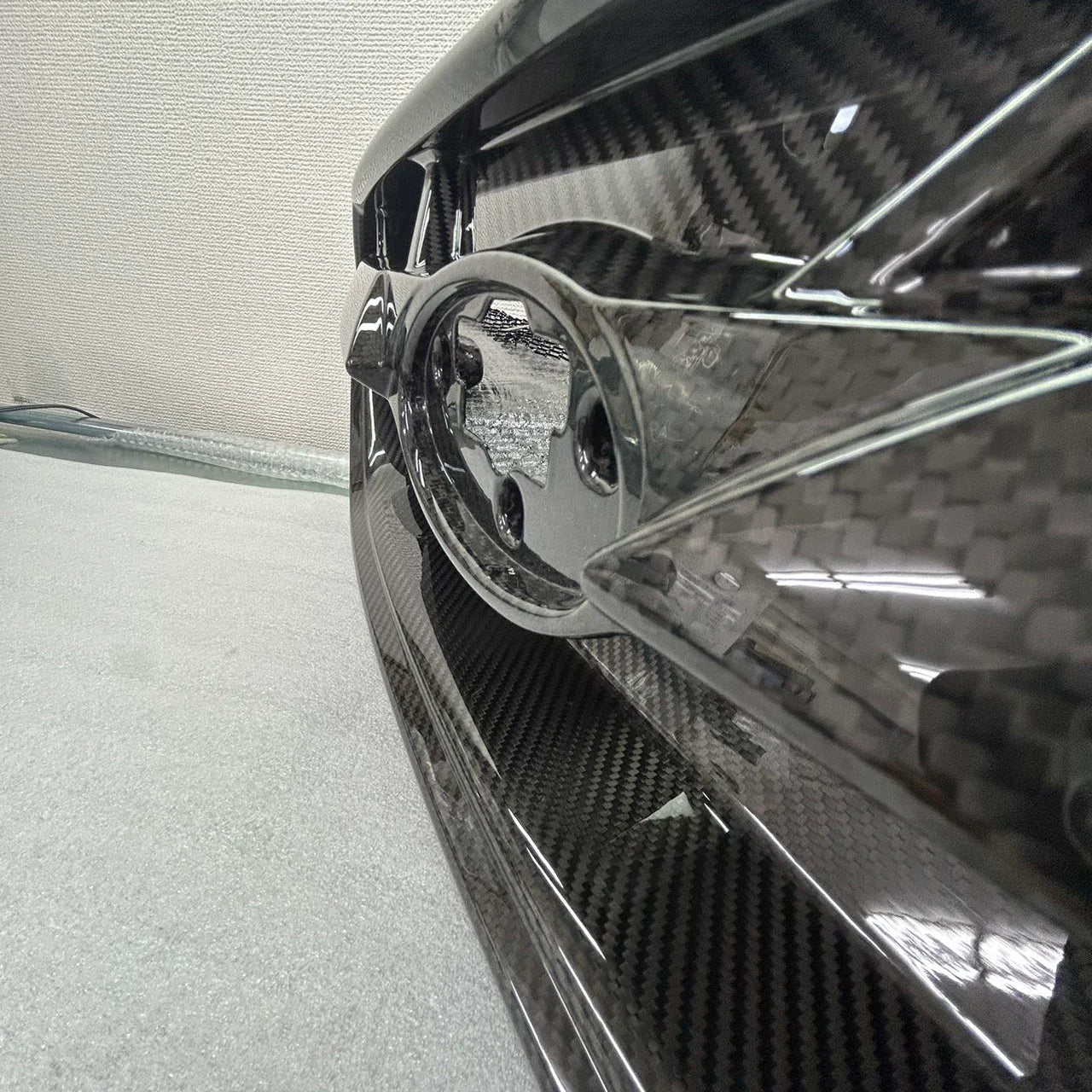 OLM LE Carbon Fiber Front Alpha Grille - 2022-2025 WRX