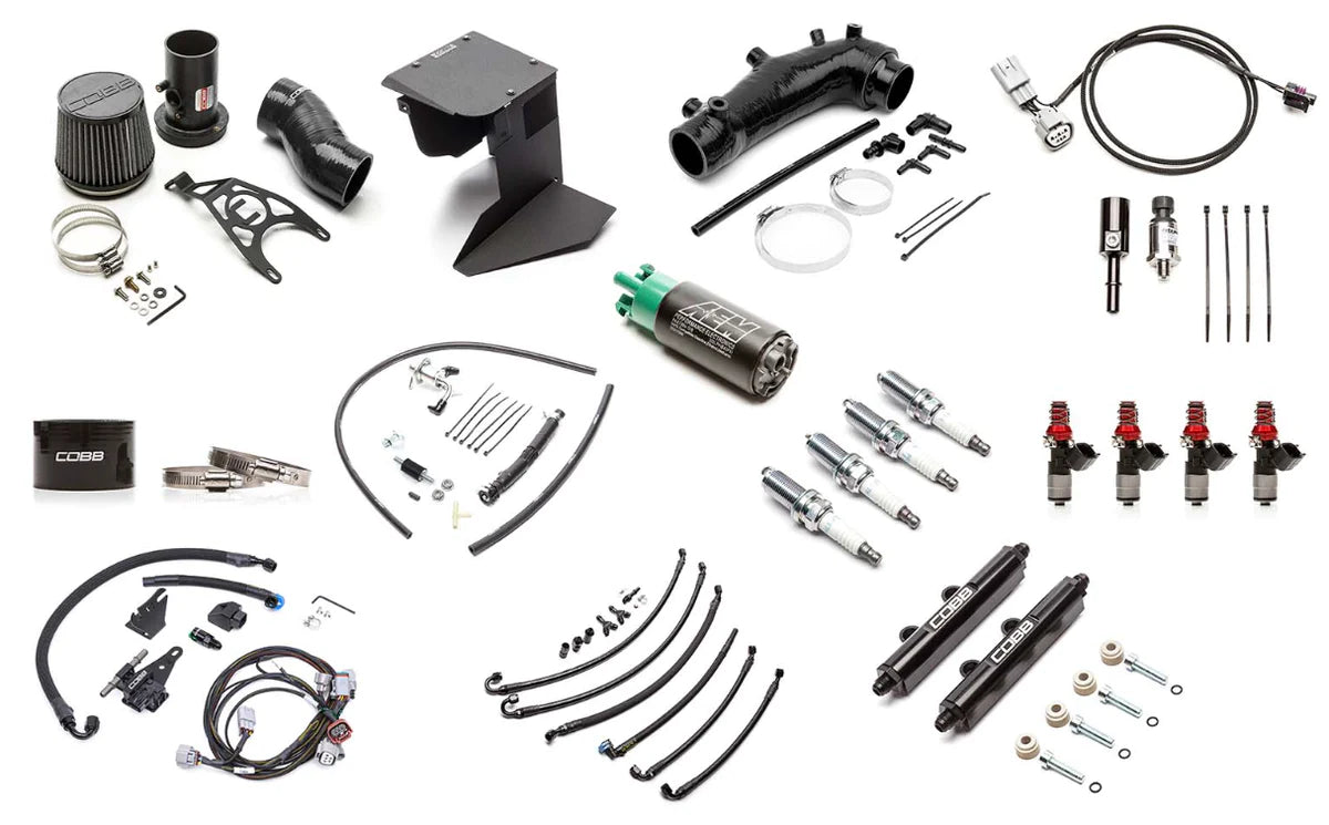 COBB NexGen Stage 1 to Stage 2 + Flex Fuel Power Package Upgrade w/ Blue Intake - 2015-2018 STI