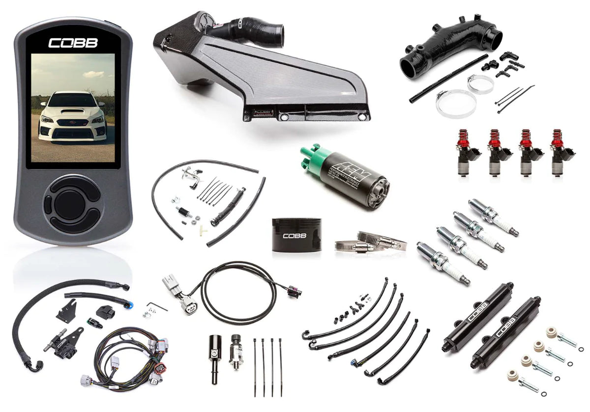 COBB NexGen Stage 2 + Flex Fuel Power Package w/ Redline Carbon Fiber Intake - 2015-2021 STI