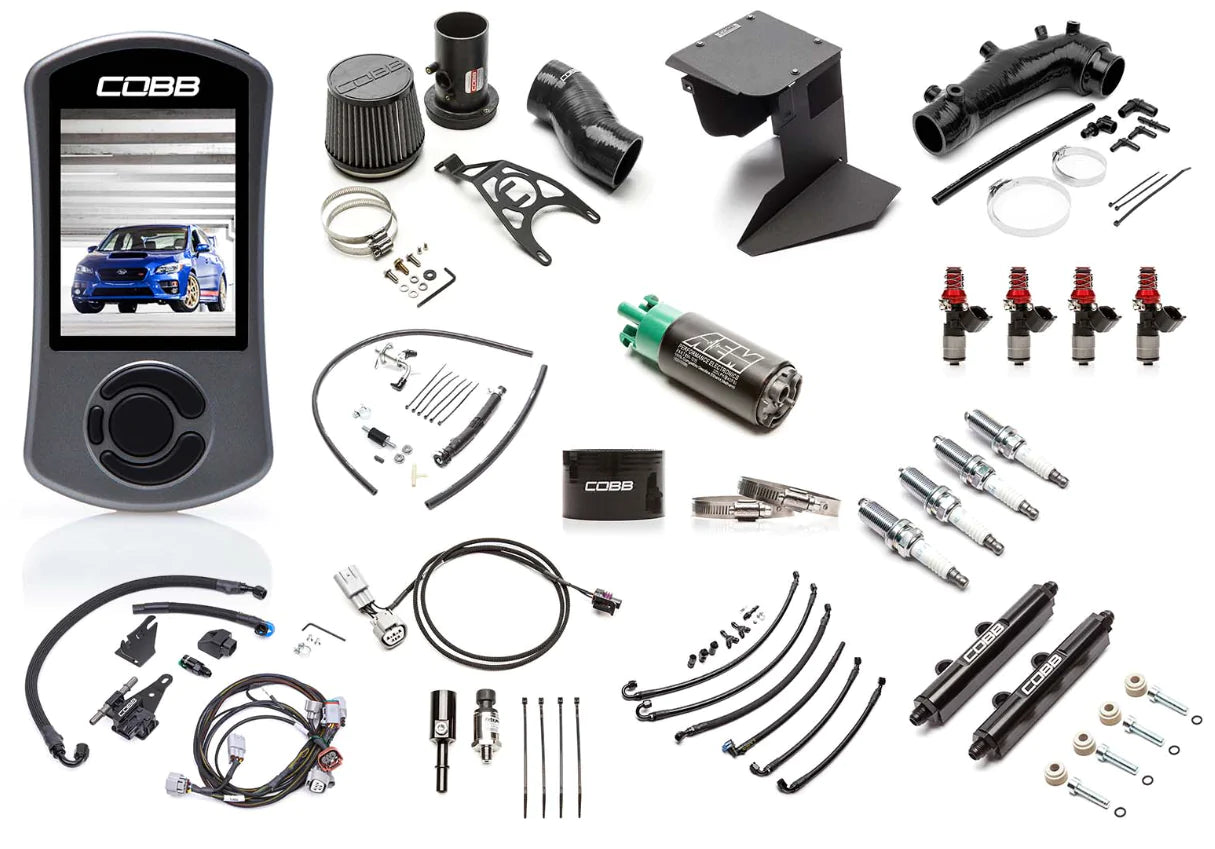 COBB NexGen Stage 2 + Flex Fuel Power Package w/ Black Intake - 2015-2018 STI
