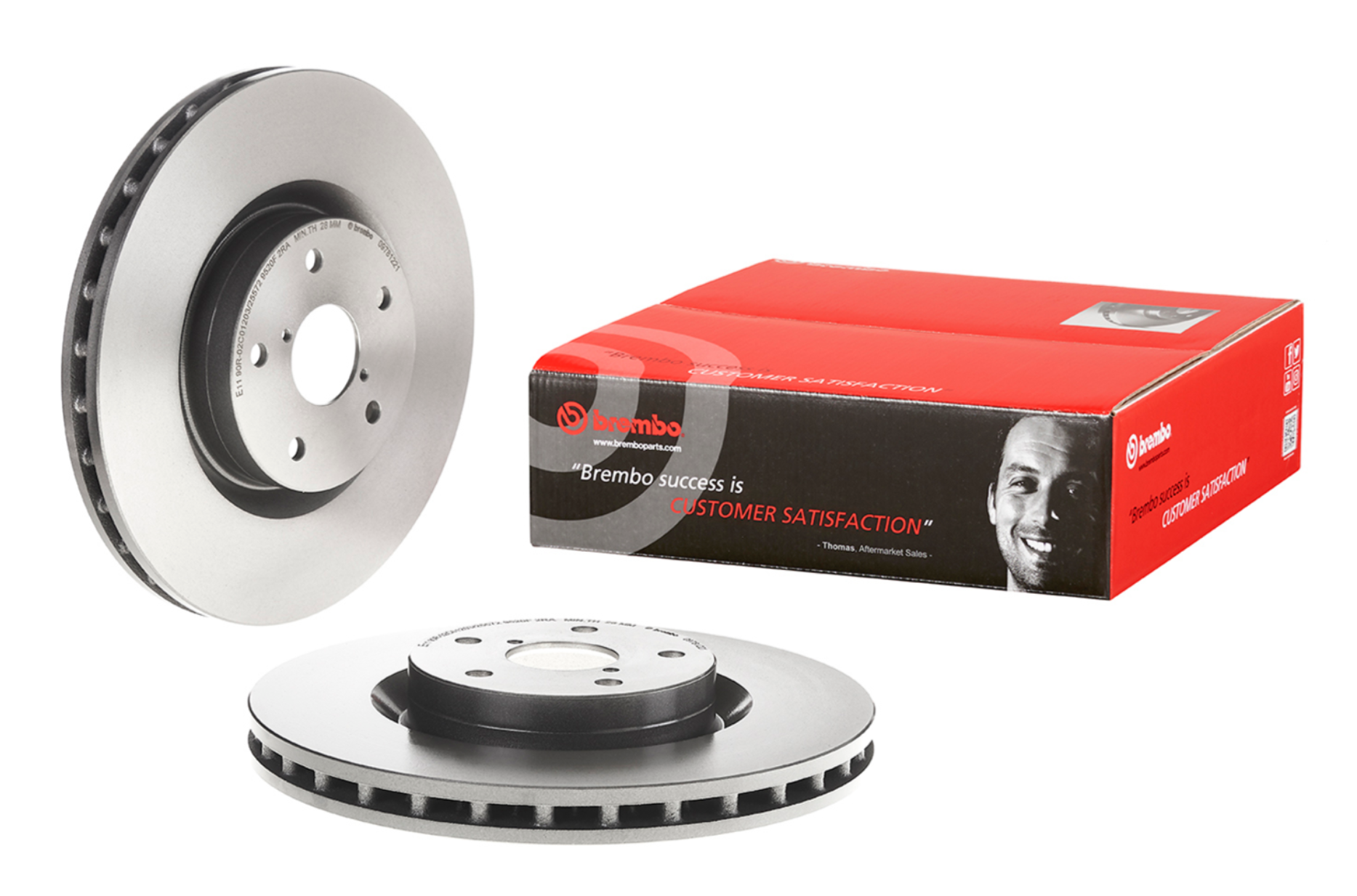 Brembo Premium UV Coated OE Equivalent Single Rotor - FRONT - 05-17 STI