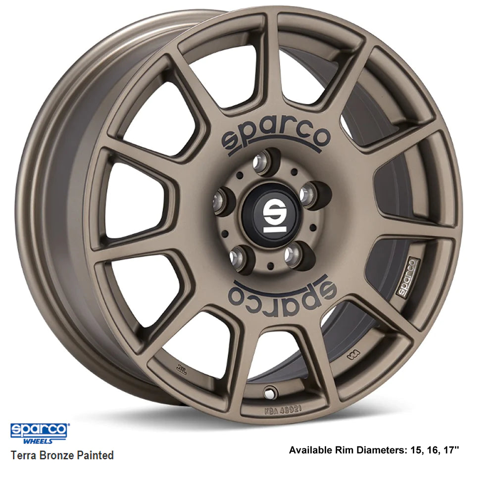 OZ SPARCO TERRA 17 X 7.5 +45 5 X 114.3 CB73.1 MATTE BRONZE BLACK LETTERING