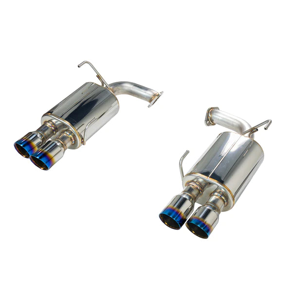 Remark Axle Back Exhaust w/Burnt Stainless Steel Dual Wall Tip - 15-21 Subaru WRX/STI