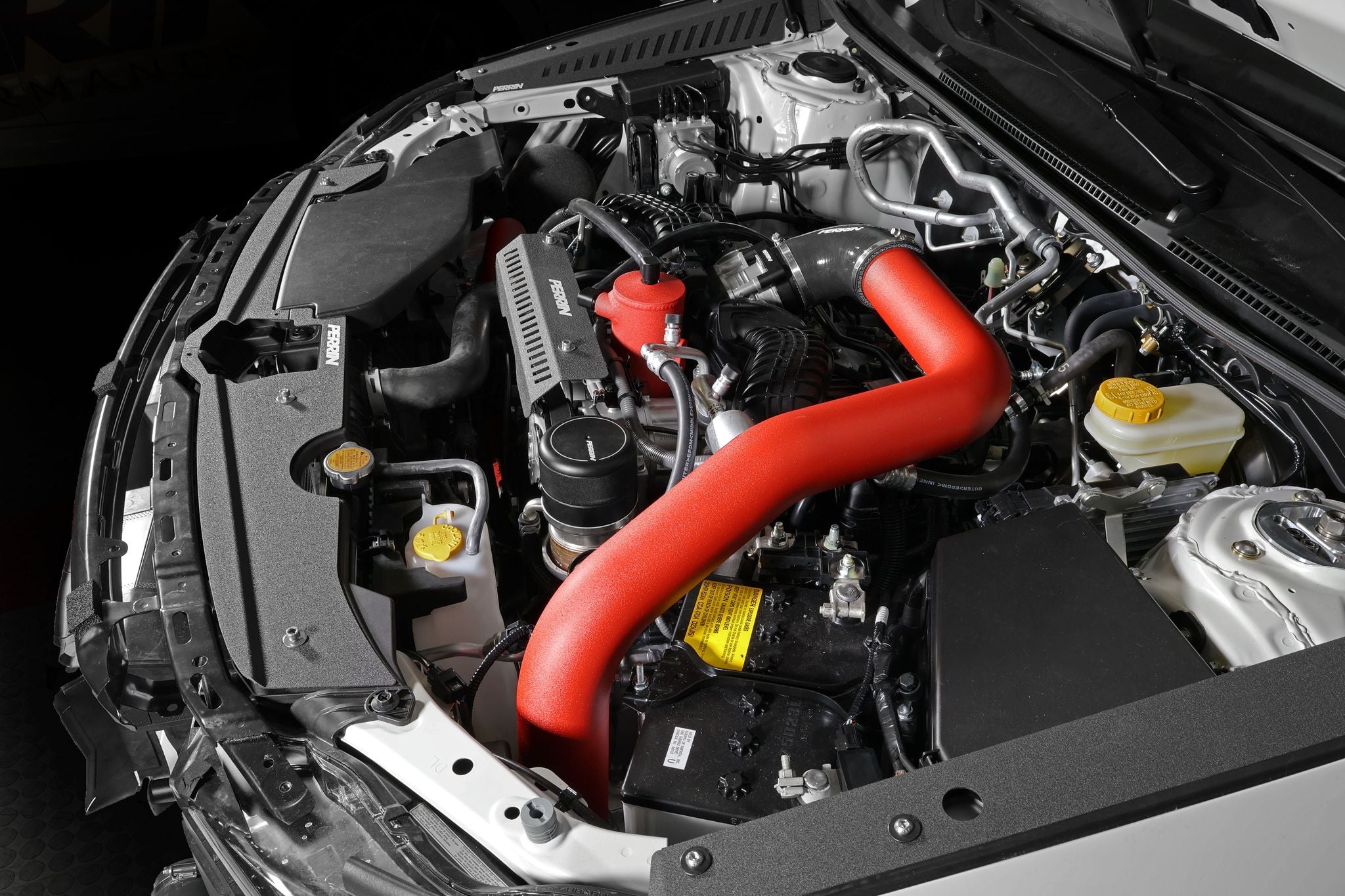 PERRIN FRONT MOUNT INTERCOOLER KIT - Red Tubes & Black Core - 2022+ WRX
