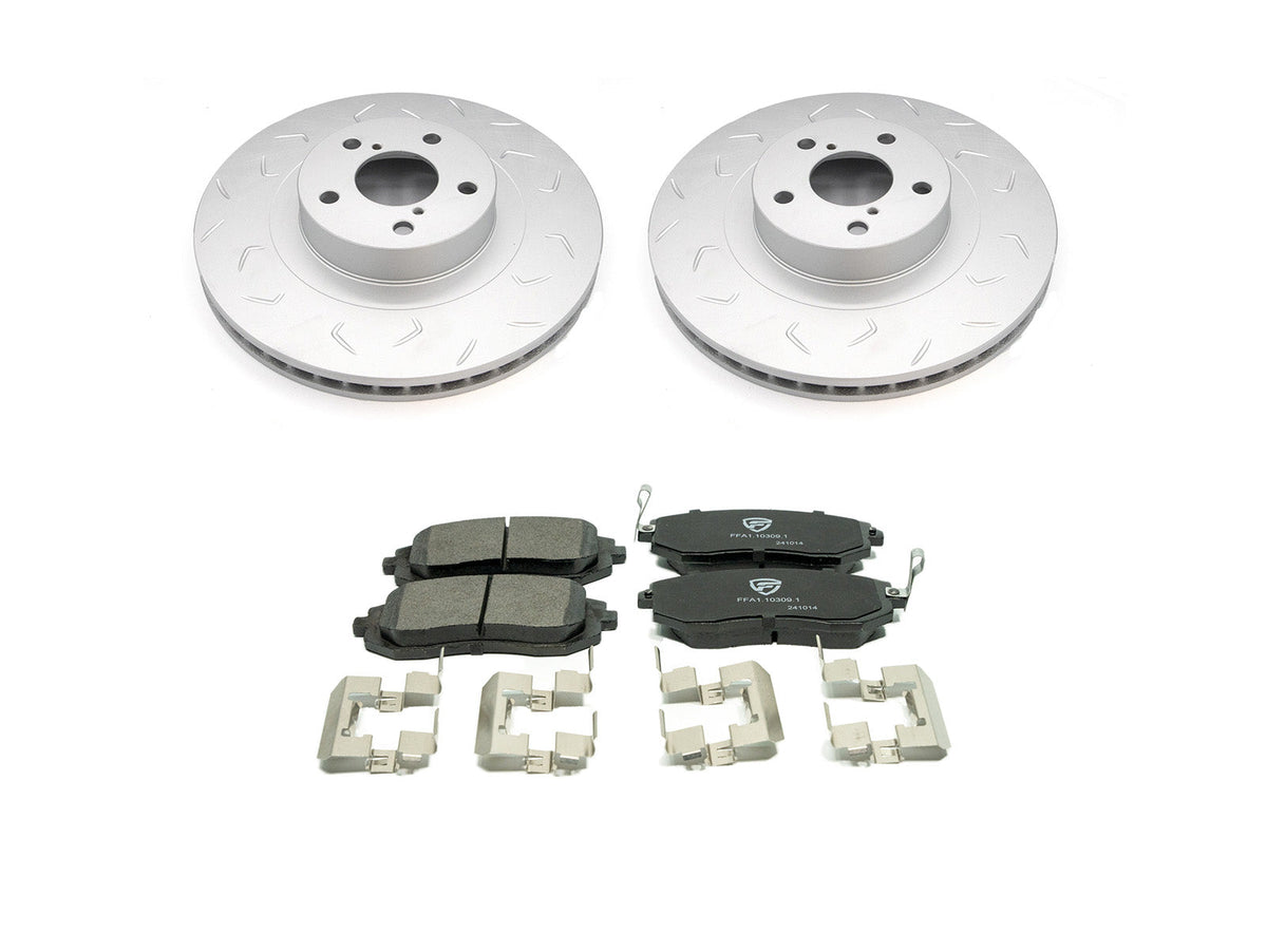 FactionFab Pad / Rotor Combo Front - 2008-2010 WRX