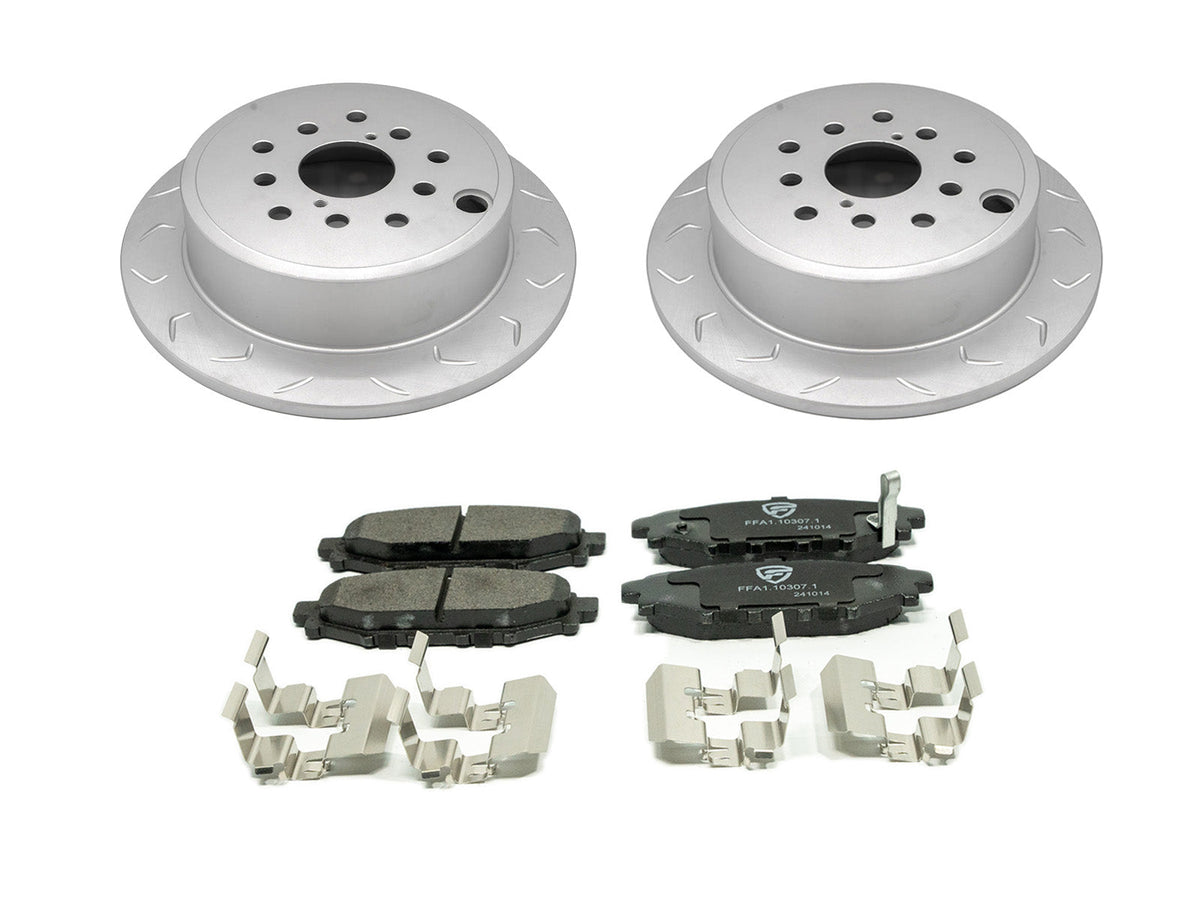 FactionFab Pad / Rotor Combo Rear - 2008-2014 WRX, 2015-2021 WRX MT