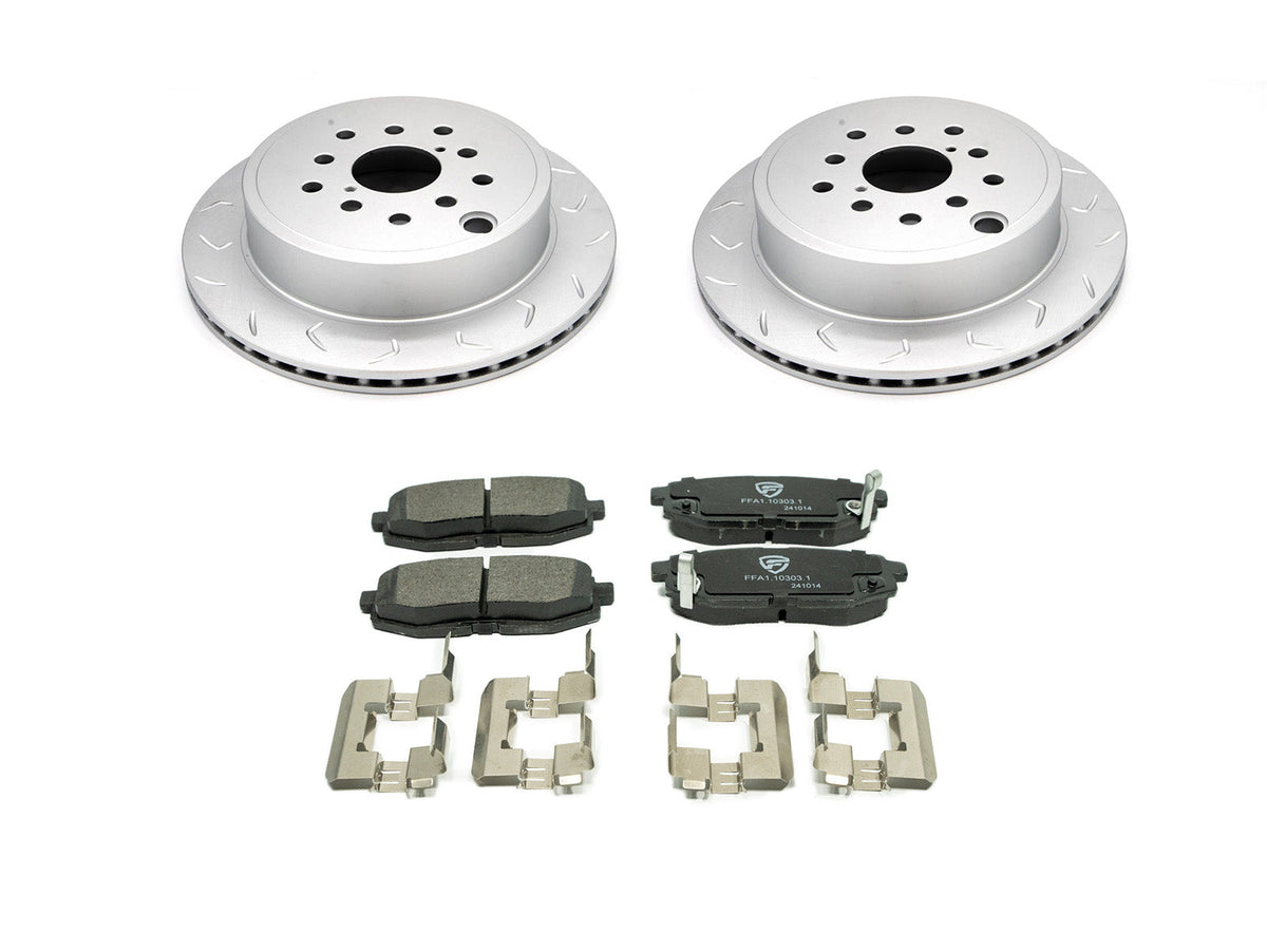 FactionFab Pad / Rotor Combo Rear - 2022-2026 WRX 6MT