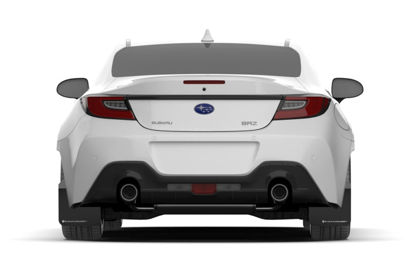 Rally Armor Black UR Mud Flap w/ White Logo - 2022+ Subaru BRZ / 2022+ Toyota GR86