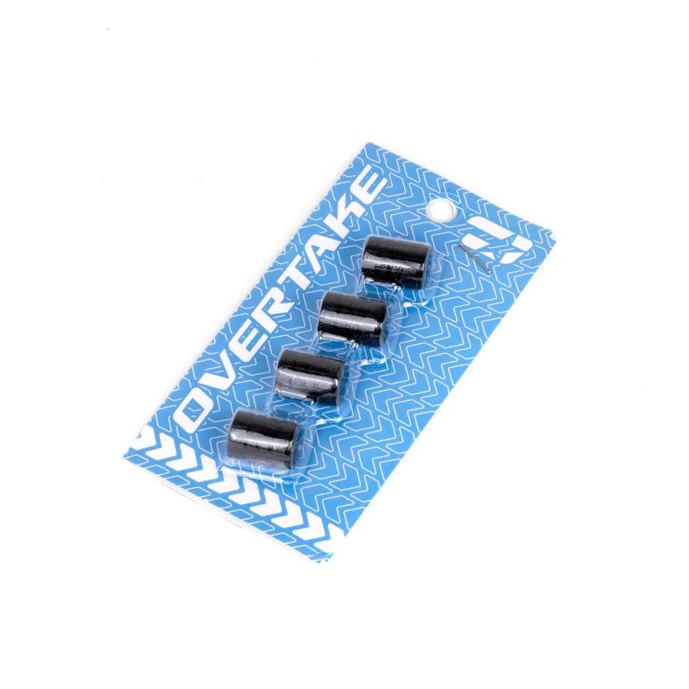 Overtake Aluminum Valve Stem Caps - Universal Black