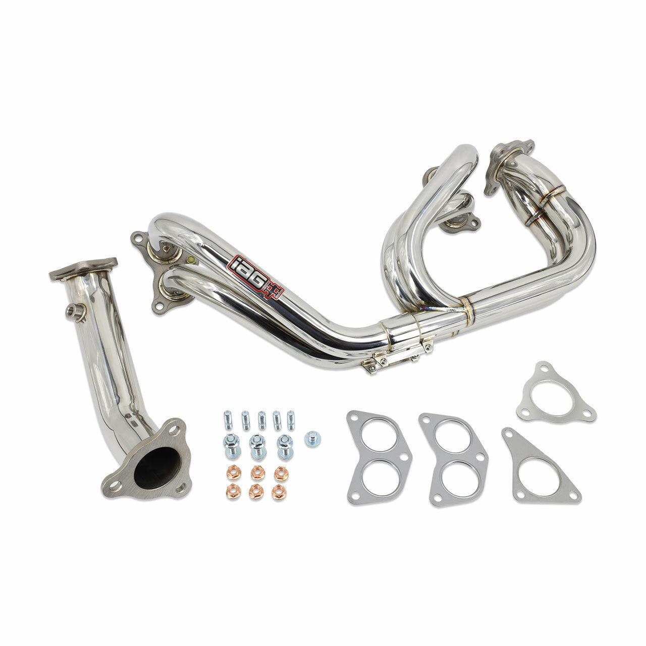 IAG Performance Equal Length 3-Bolt Header & Uppipe - 02-14 WRX, 04-21 STI, 05-09 LGT, 04-08 FXT