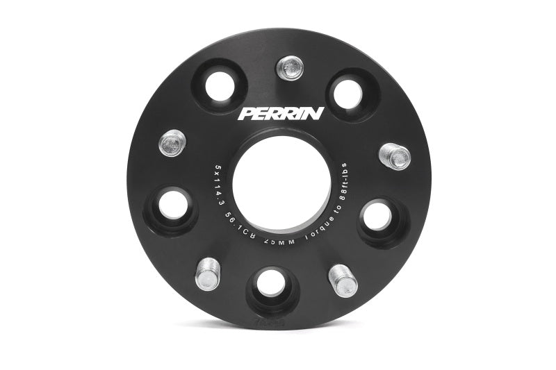 Perrin Subaru 25mm Wheel Spacers 5x114.3 BP w/56mm Hub - Black