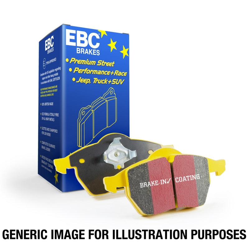 EBC Yellowstuff Rear Brake Pads - 2022+ WRX MT w/ Manual E-brake, 13-21 BRZ, 2022+ BRZ