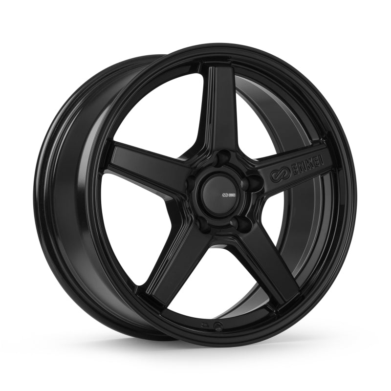 Enkei QUASAR 18x8.0 +45 5x114.3 Gloss Black Wheel