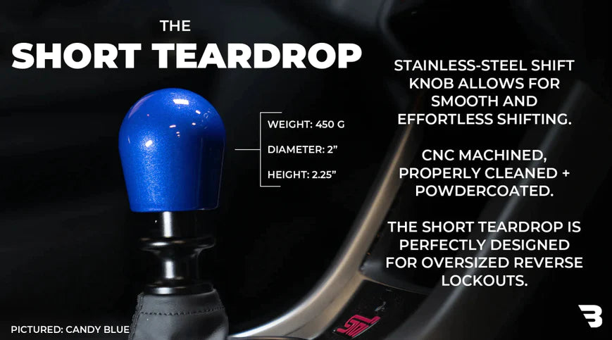 Billetworkz Weighted Shift Knob w/ 6 Speed WRX Engraving - 2015-2021 WRX, 2022+ WRX