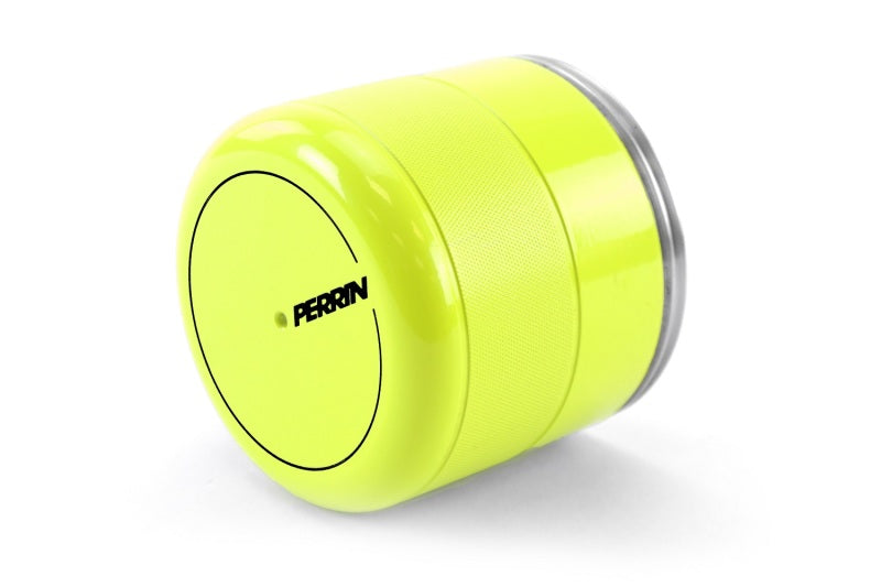 Perrin Oil Filter Cover - Neon Yellow - 2015-2021 WRX, 2022+ WRX 2013-2021 BRZ, 2022+ BRZ