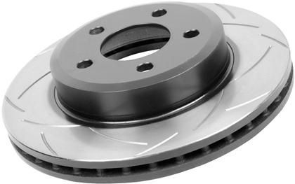 DBA T2 Street Series Slotted Rear Rotor - 16-21 WRX w/ Eyesight, 22-24 WRX w/ electronic E-brake