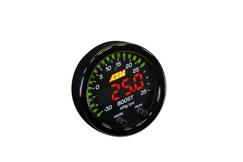 AEM Electronics X-Series Boost Gauge 52mm - Universal -30-35PSI