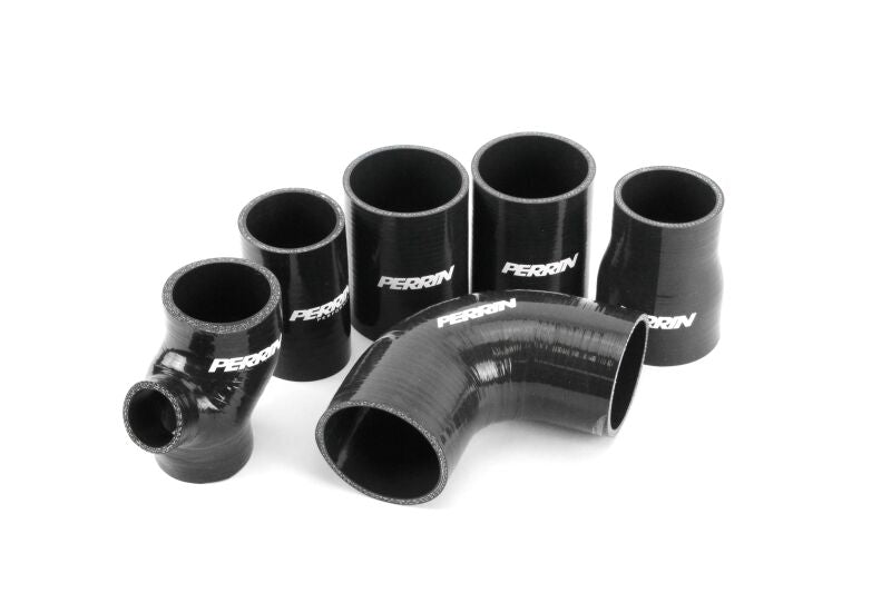 Perrin Front Mount Intercooler Boost Tube Kit - Black - 2015-2021 WRX