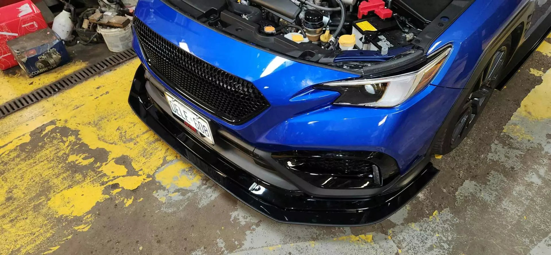 Ventus Autoworks 2PC Front Splitter for AFD/JXR Front lip - 2022-2025 Subaru WRX