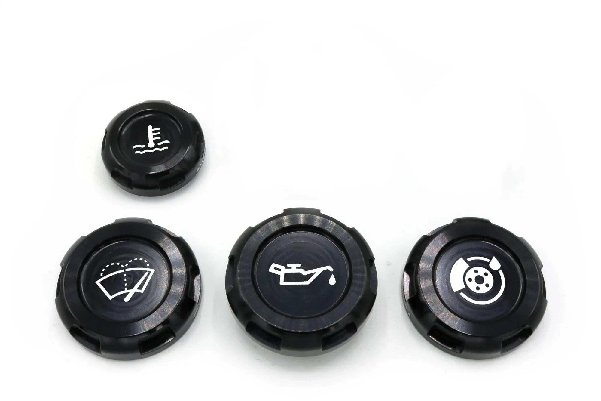 BILLETWORKZ ENGINE BAY CAPS - ZERO SERIES - FLUID ENGRAVINGS - 2015-21 & 22+ WRX