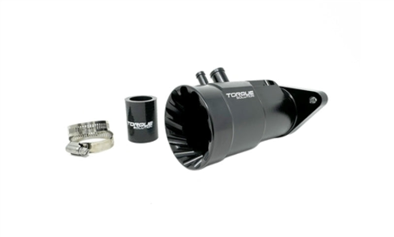 Torque Solution Billet Turbo Inlet - Black - 2015-2021 WRX, 2014-2018 Forester XT